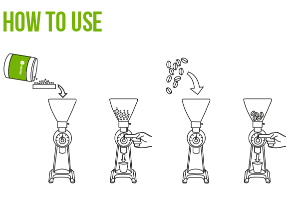 How to use cafetto grinder clean